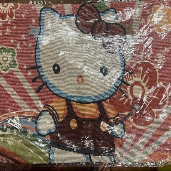 Hello Kitty Handbags - Hello Kitty Tapestry Tote Bag - Red and White